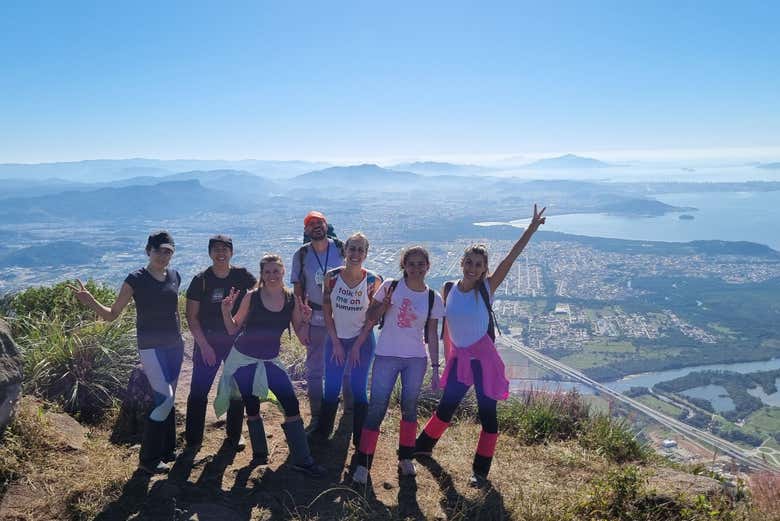 ¡En la cima del Morro do Cambirela!