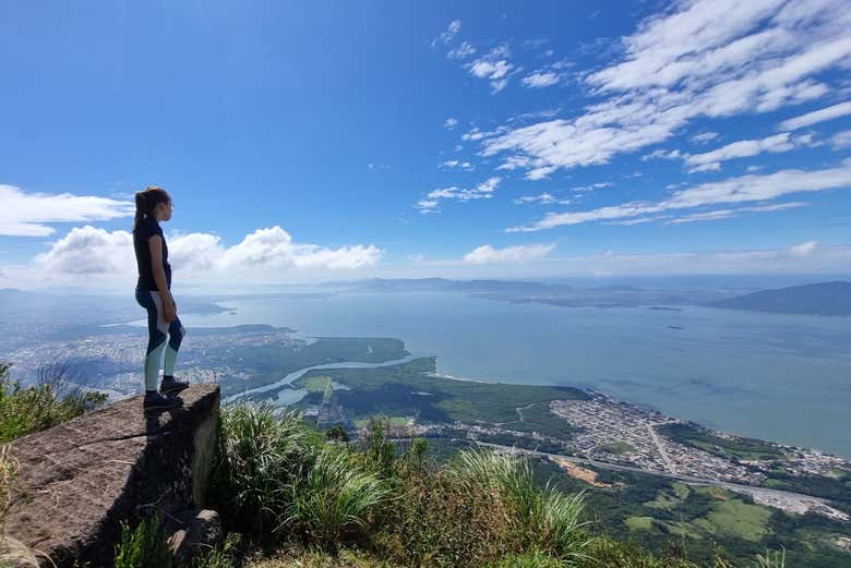 Vue de Florianópolis depuis les hauteurs