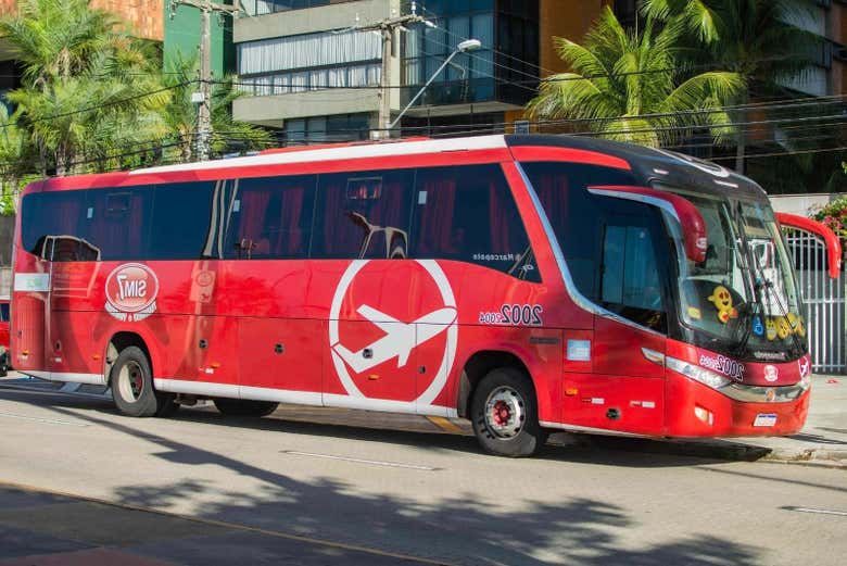 El autobús hacia Beach Park desde Fortaleza