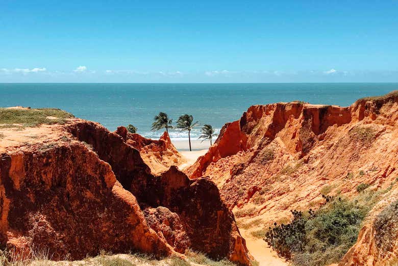 A paisagem em Morro Branco