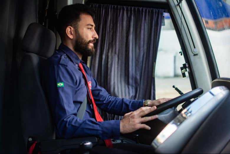 El chófer del autobús hacia Beach Park