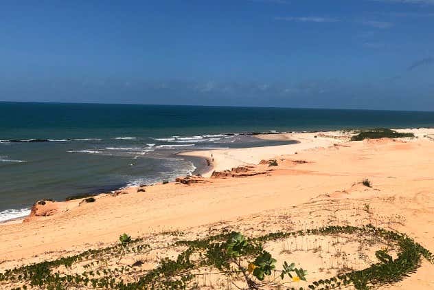 Extensa playa de Canoa Quebrada