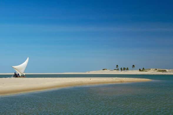 Panorámica de la playa de Águas Belas