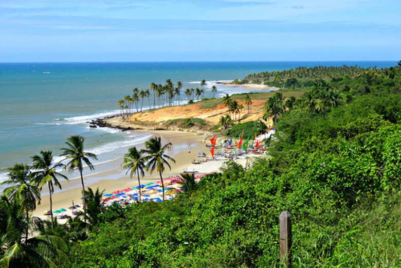 Vista de la playa