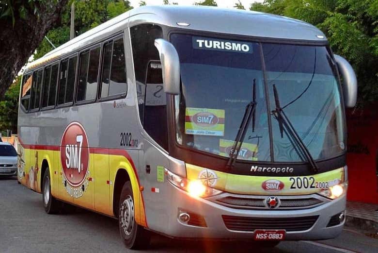 Ônibus do transfer a Jericoacoara