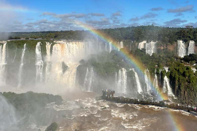 El sendero de la Garganta del Diablo en vista aérea