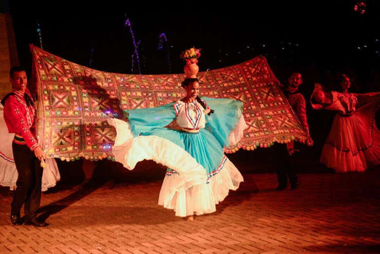 Espetáculo cultural no Marco das Três Fronteiras