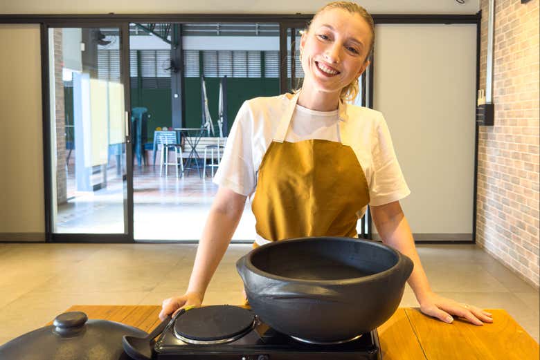 La chef que nos guiará en esta clase de cocina