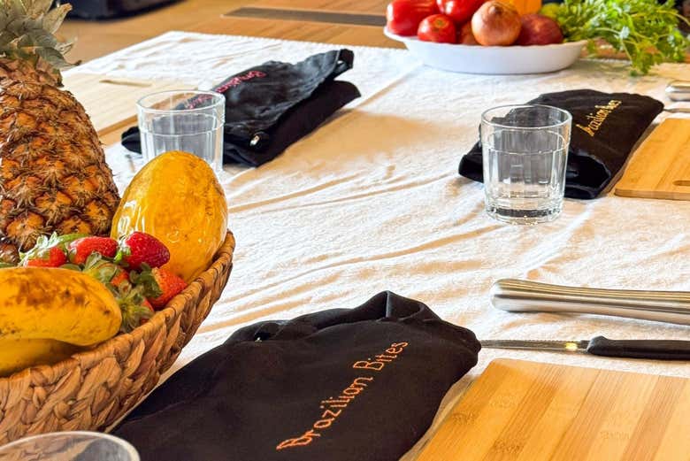 Asistiréis a una auténtica clase de cocina brasileña