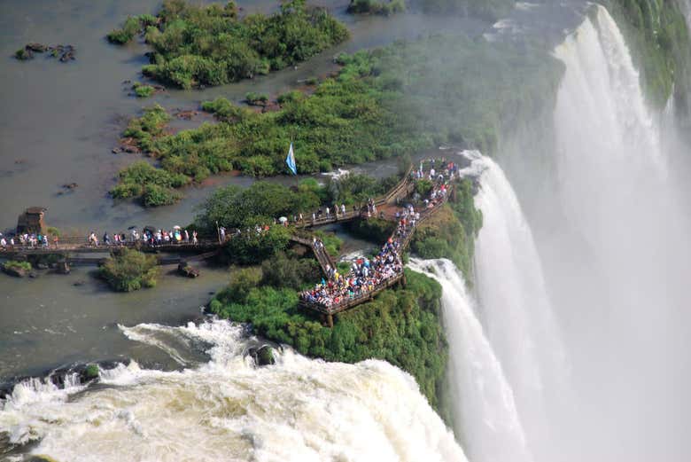 Pasarelas del lado argentino de las Cataratas de Iguazú