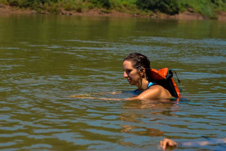 No rio Iguaçu
