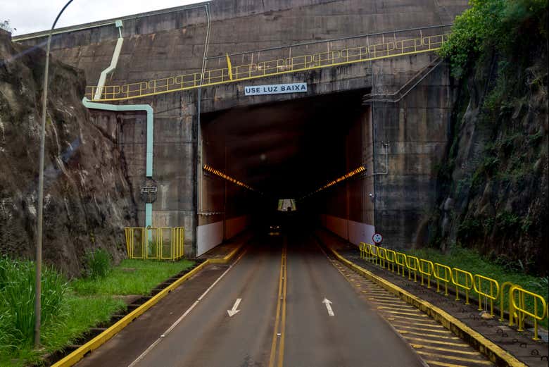 Brazil-Paraguay border dam