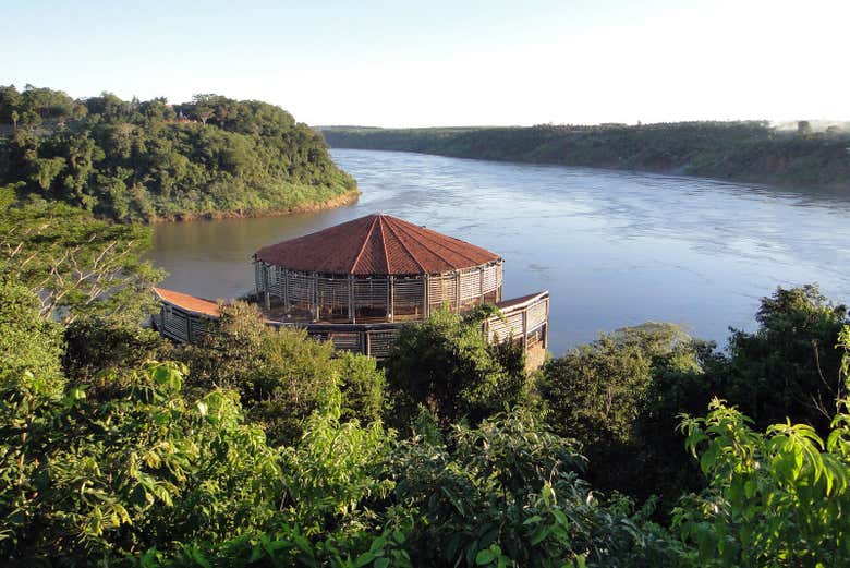 Confluência dos rios Iguaçu e Paraná