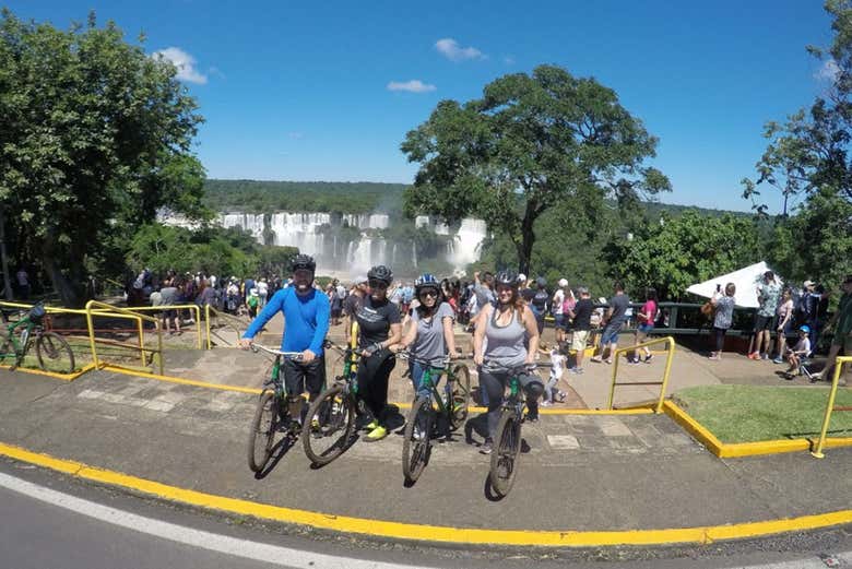 Visiting the falls