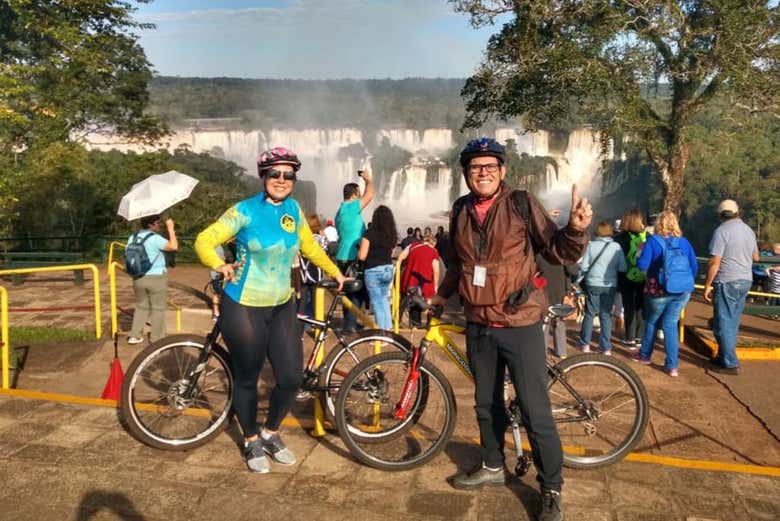 In front of Iguaçu Falls