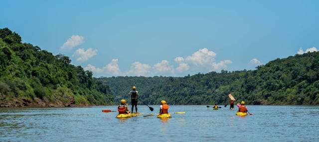 Caiaque ou paddle surf no rio Iguaçu + Trilha