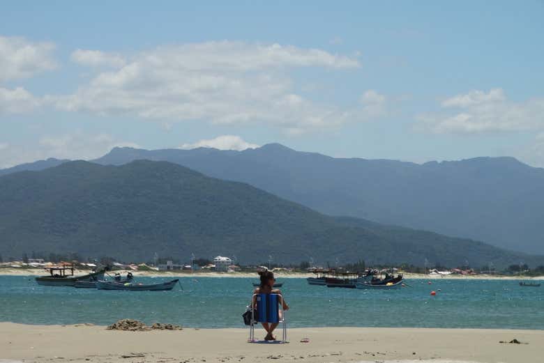 Admirando as incríveis paisagens