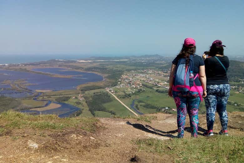 Enjoying the views from Pedra Branca
