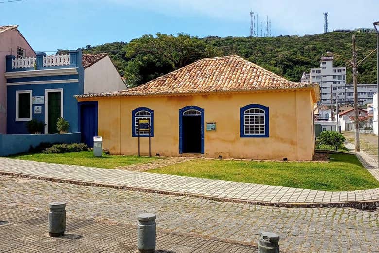 Casas do centro histórico de Laguna