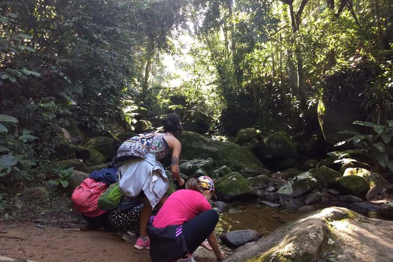 Making a stop during the route