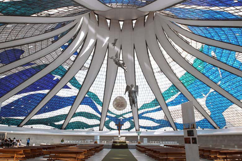 Interior de la Catedral Metropolitana de Brasilia