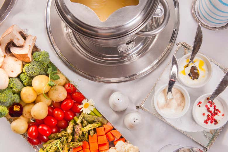 Acompañantes de la fondue