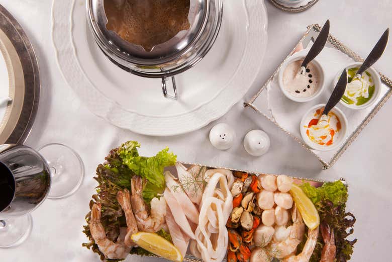 Fondue de mariscos
