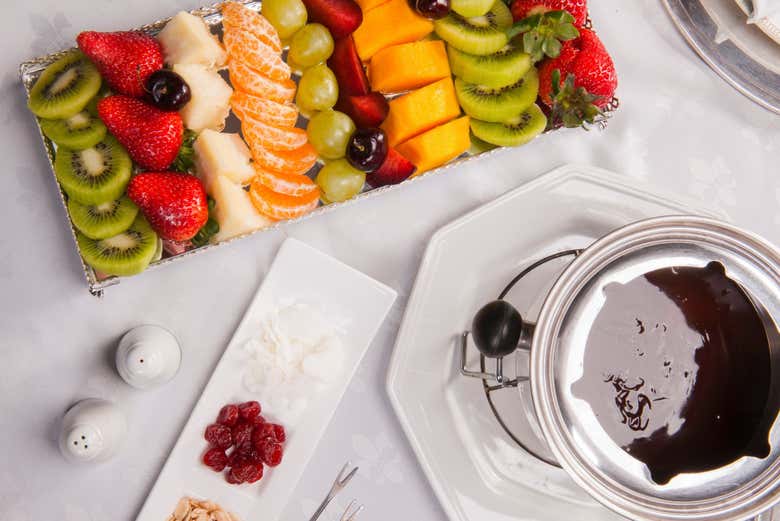 Frutas de temporada para la fondue