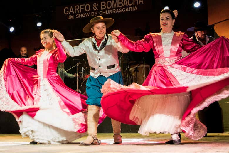 Artistas durante el espectáculo