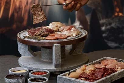 La deliciosa fondue de carnes