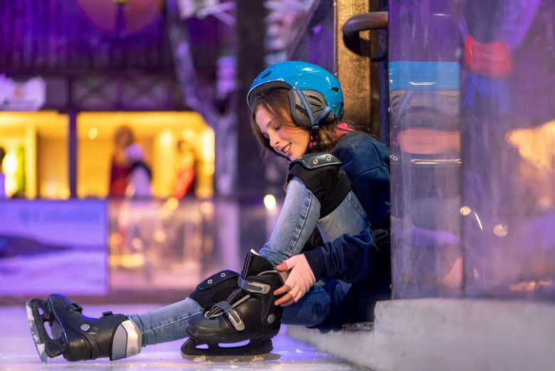 Podréis patinar sobre hielo