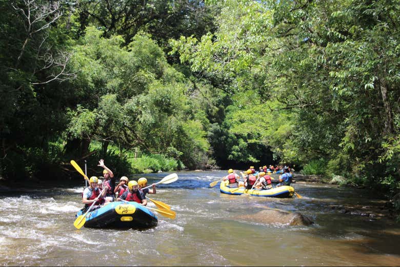 Descendo pelo rio Paranhana