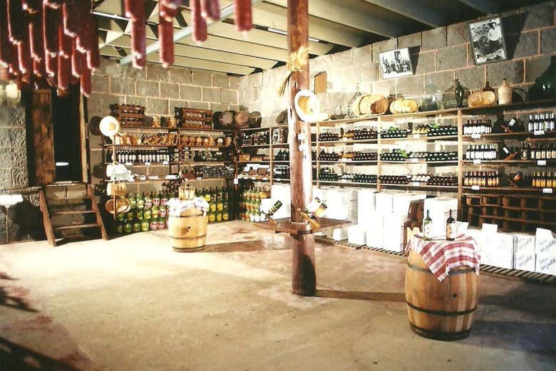 Dentro das adegas de vinho