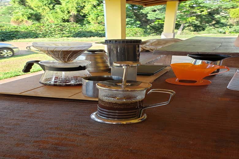 Preparação de café