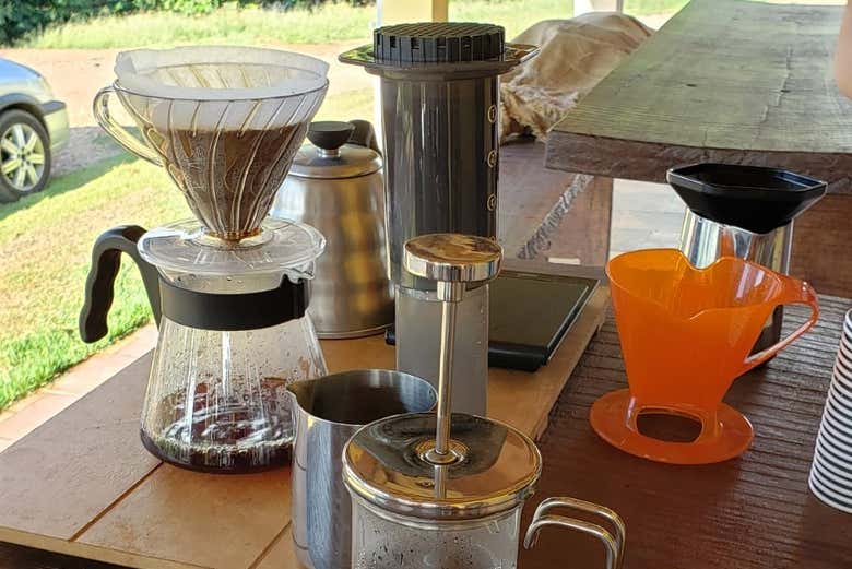 Preparazione del tipico caffè brasiliano