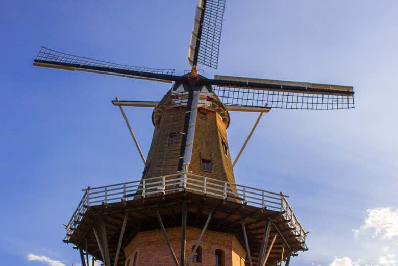 Moinho, uma das paisagens mais típicas de Holambra