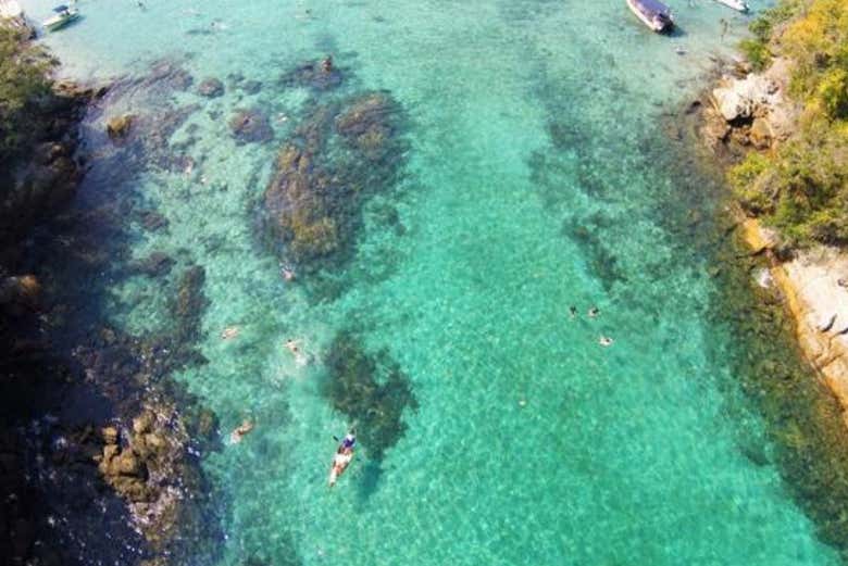 Vista área da Lagoa Azul