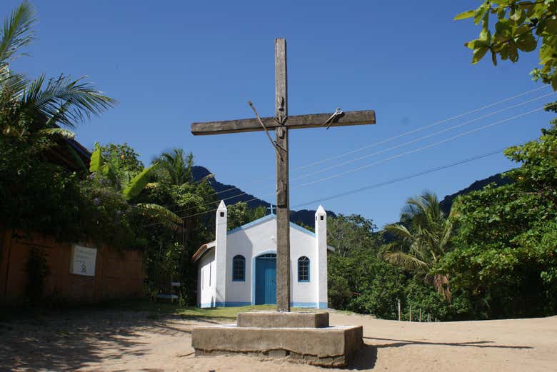 Igreja na comunidade do Bonete, em Ilhabela