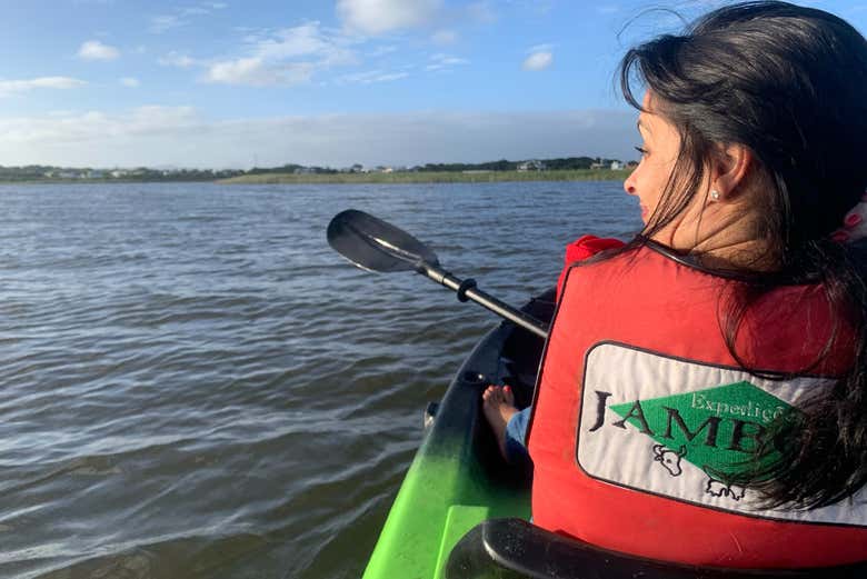 En kayak por los humedales de Imbé