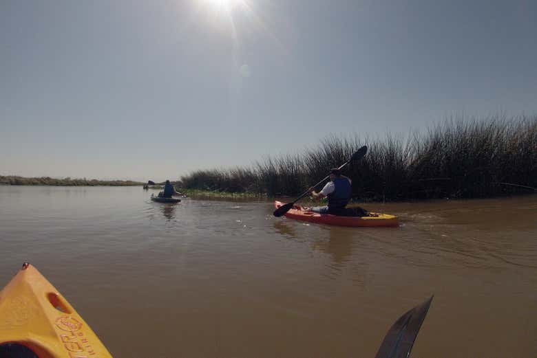Descendiendo en kayak por el río Tramandaí