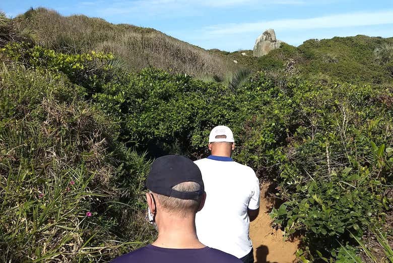 During the hiking route