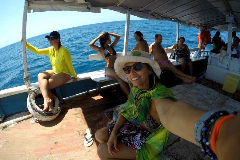 Selfie durante la traversata