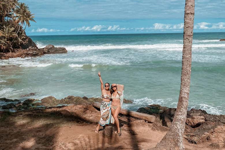 Uma foto de lembrança entre amigas