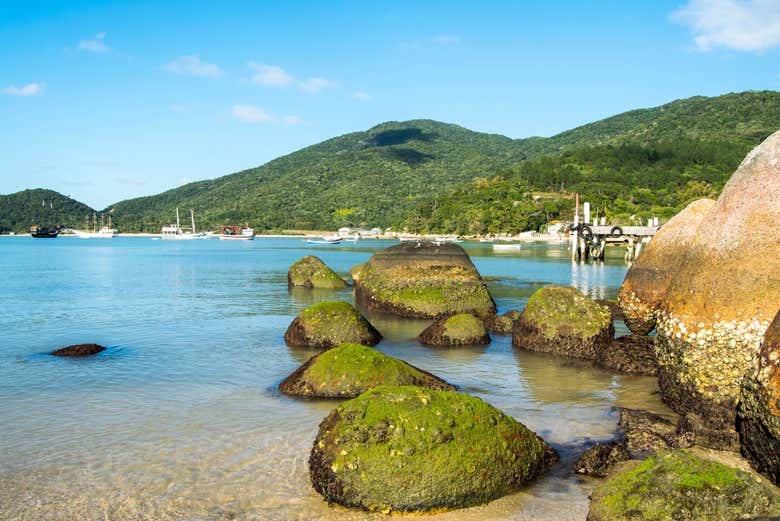 Paisagem da baía dos Golfinhos