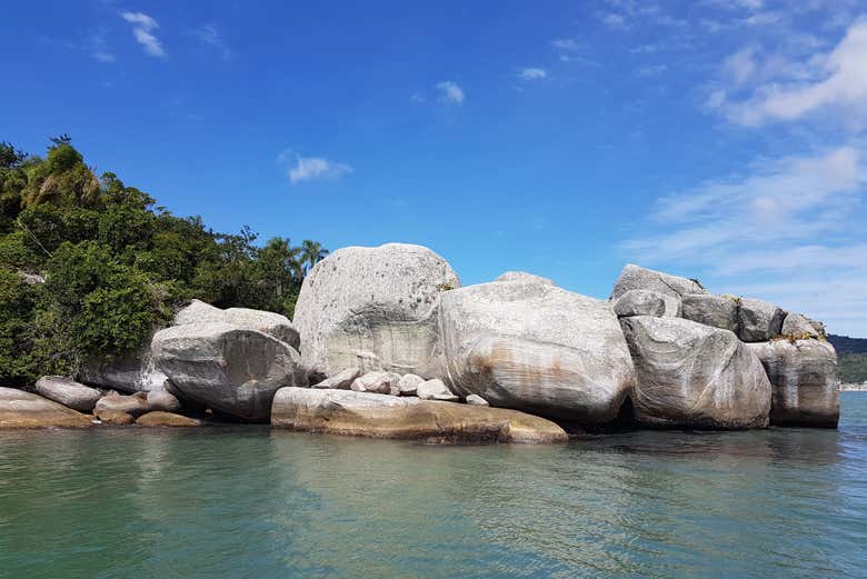 Belezas naturais da ilha de Porto Belo