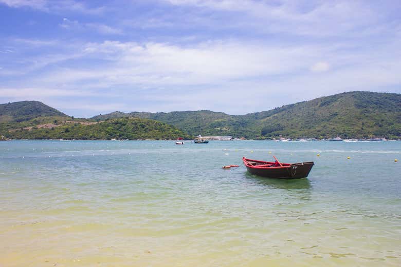 Vista de la isla de Porto Belo