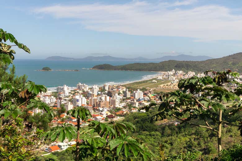Vistas da praia de Palmas