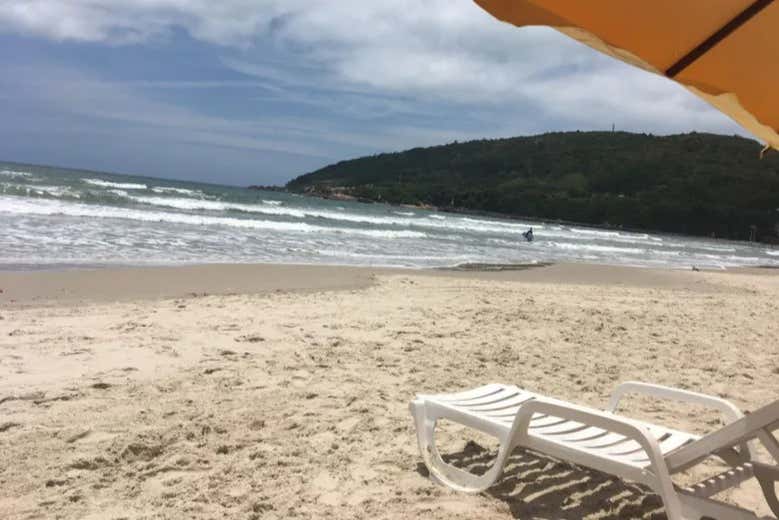 Uma das praias de Florianópolis
