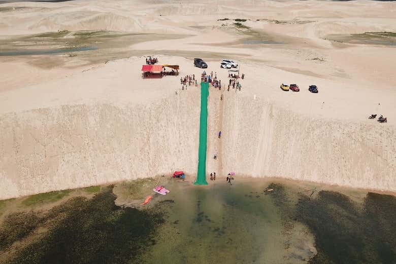 Laguna entre las dunas