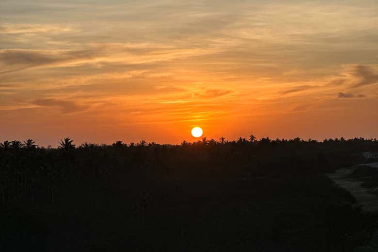 El atardecer que veremos en Jericoacoara 